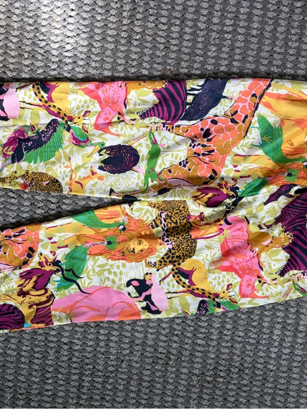 J Crew Vibrant Safari Animal Print Pants - Multicolor 0 - Picture 10 of 13